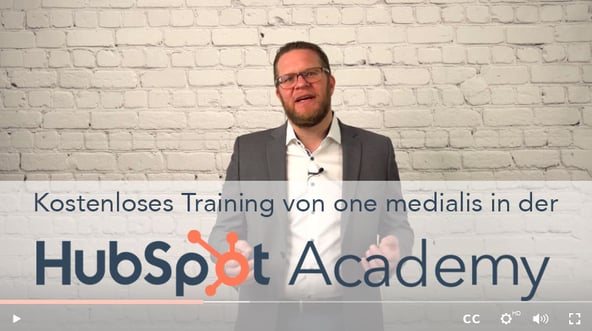 HubSpot Academy: E-Mail-Marketing lernen mit den neuen deutschsprachigen Video-Tutorials von one medialis